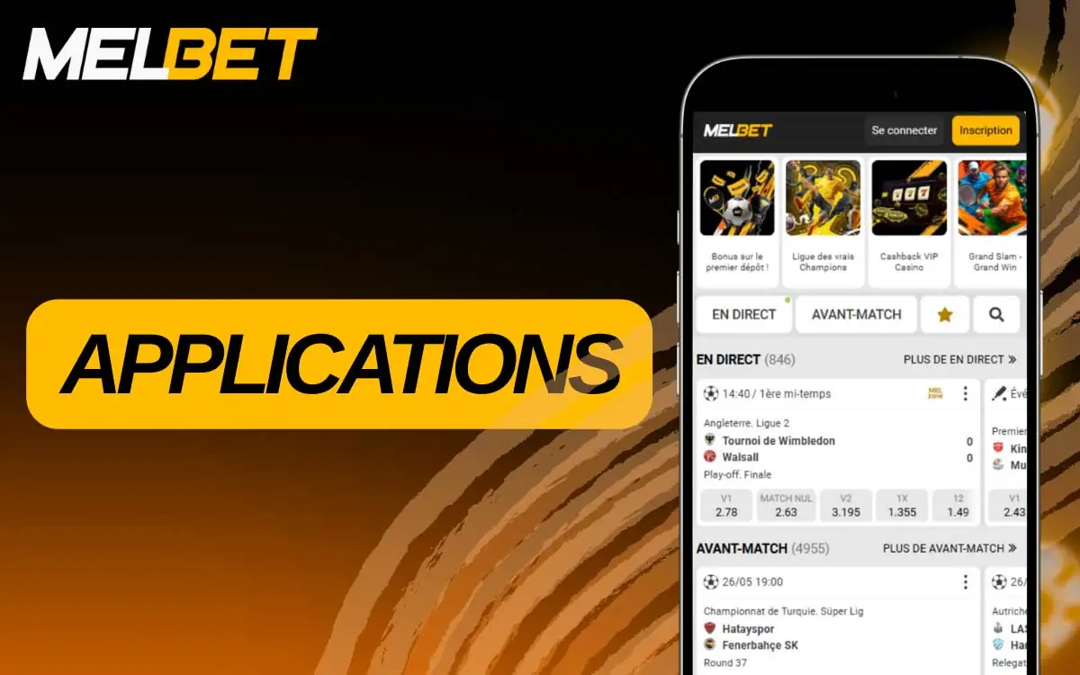 MelBet propose une application mobile