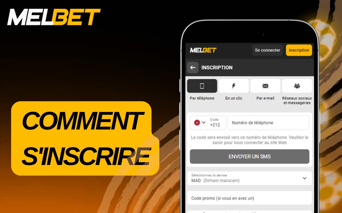 L'inscription dans l'application MelBet