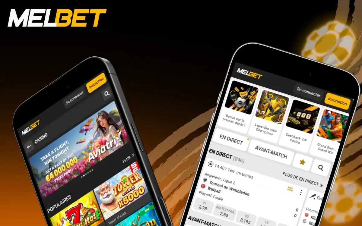 Description des principales fonctionnalités de l'application mobile MelBet